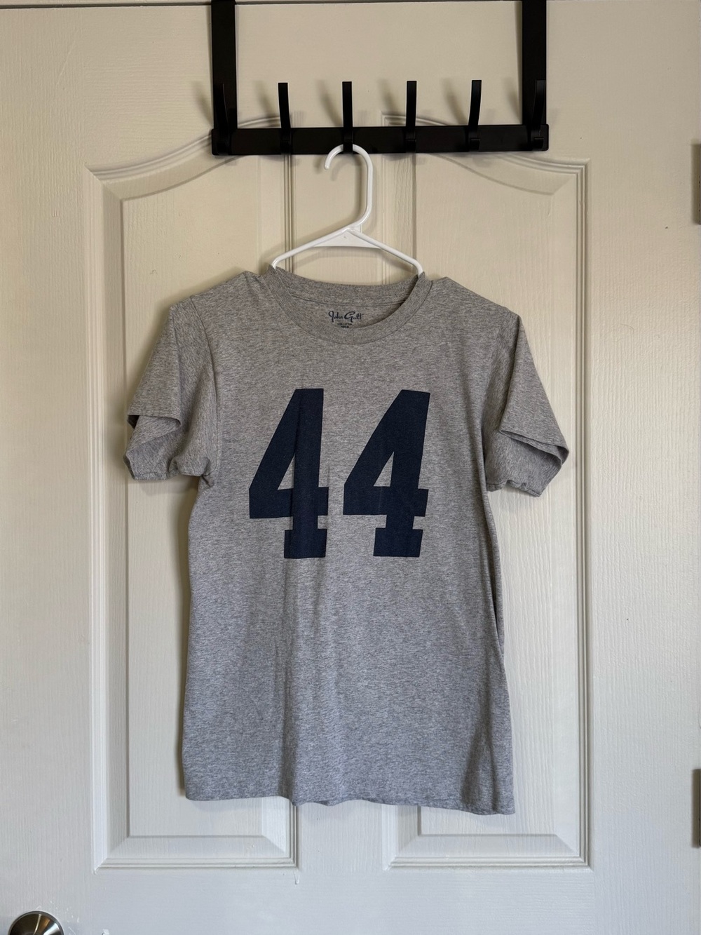 Brandy Melville Gray Tee with Navy 44 Graphic